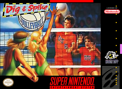 DIG & SPIKE VOLLEYBALL - SNES