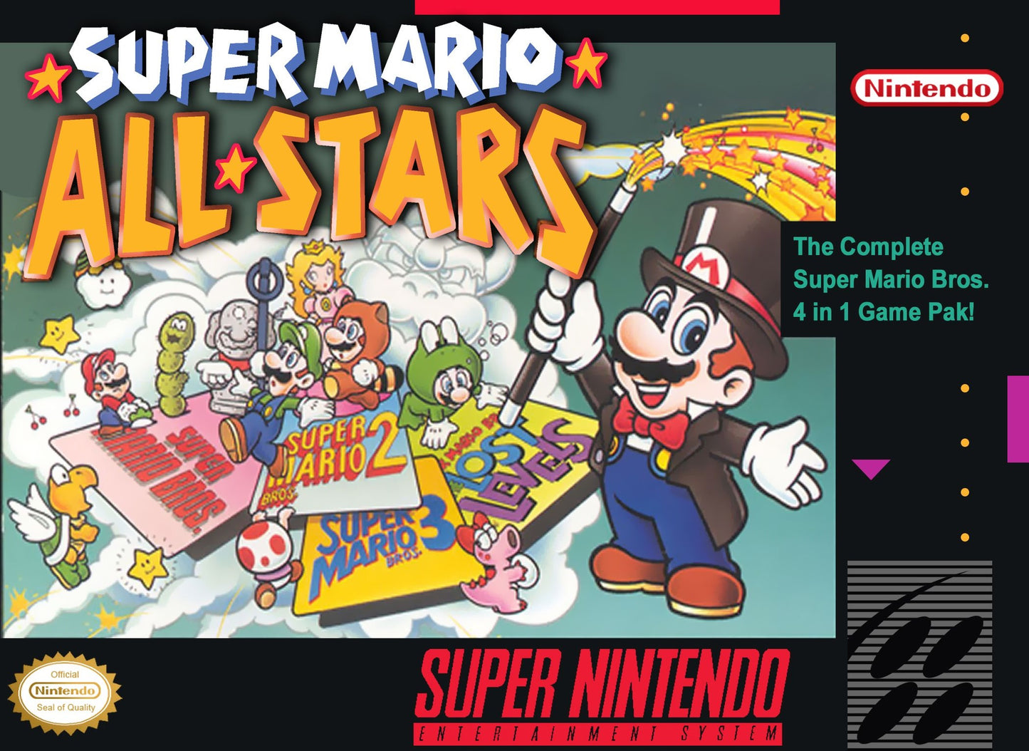 SUPER MARIO ALL-STARS - SNES (W/BOX & MANUAL)