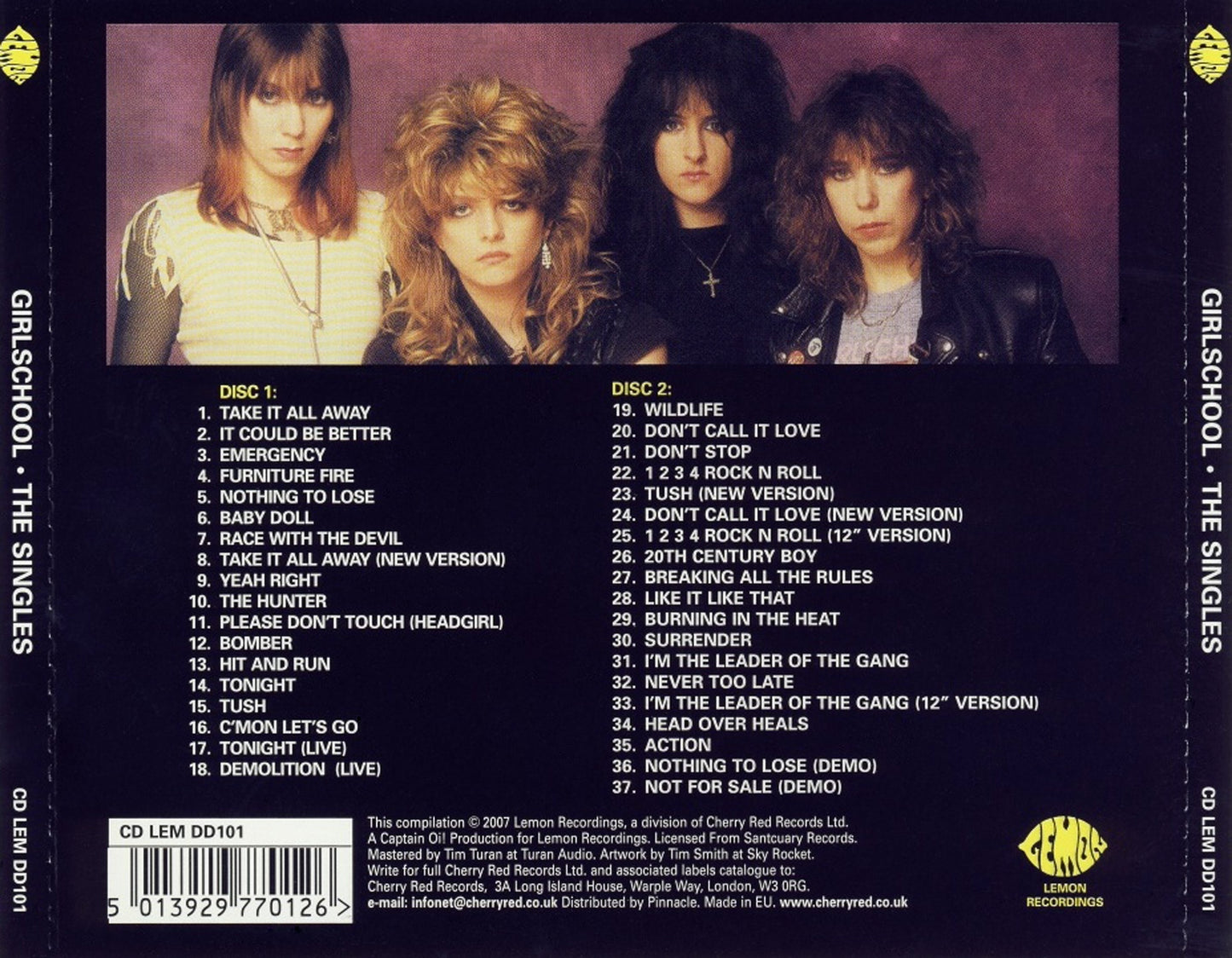 GIRLSCHOOL - SINGLES