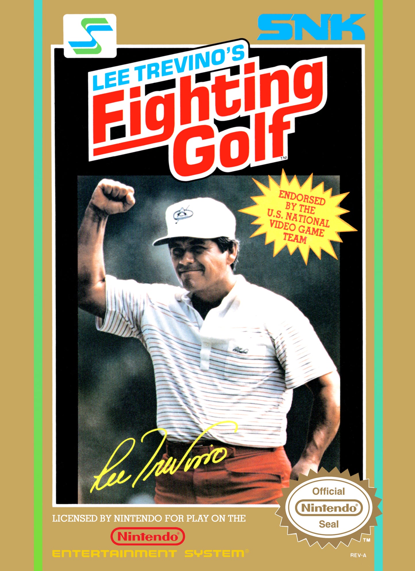 LEE TREVINO'S FIGHTING GOLF - NES (W/BOX & MANUAL)
