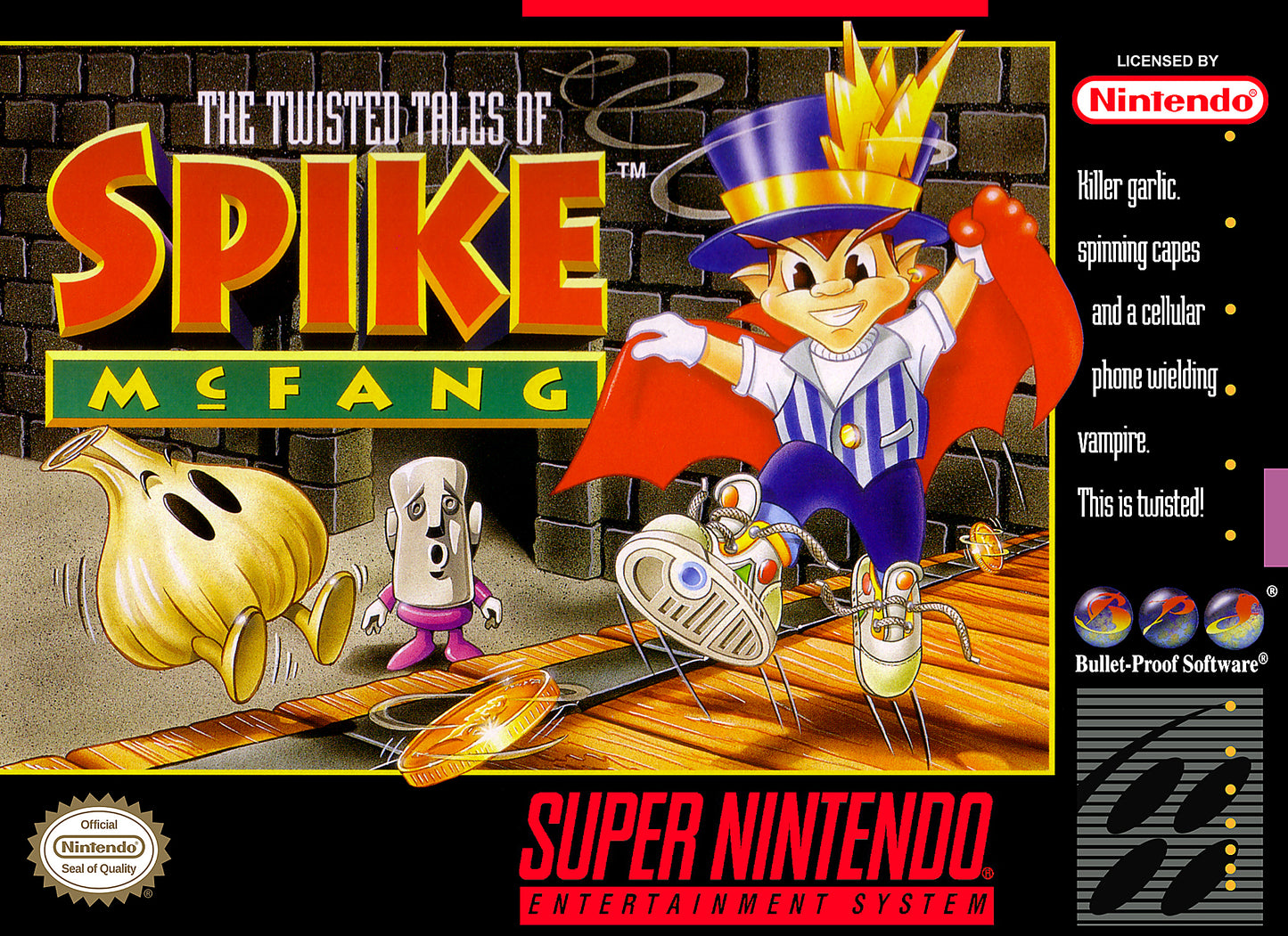 TWISTED TALES OF SPIKE MCFANG - SNES (W/BOX)