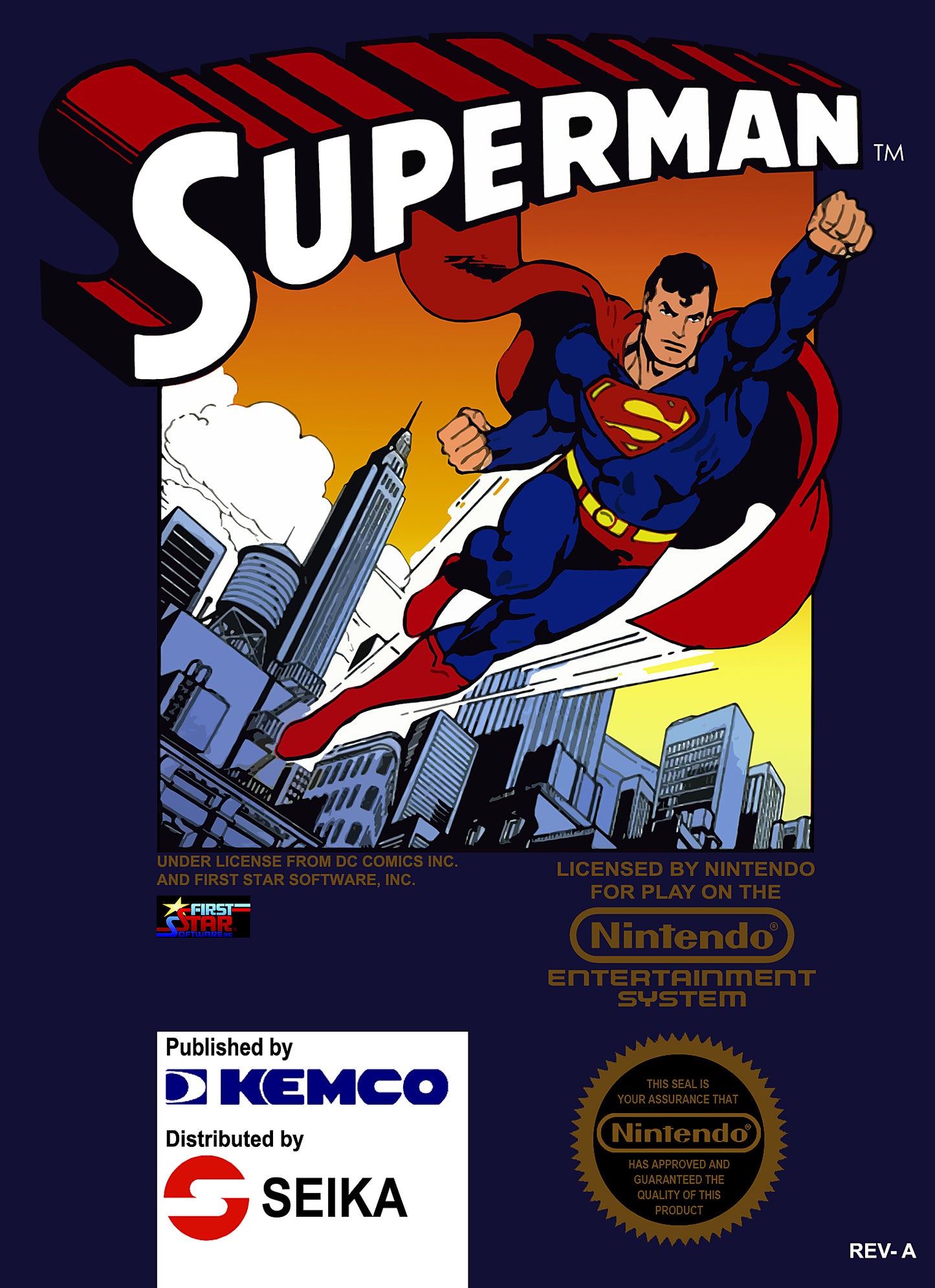 SUPERMAN - N64 (W/BOX & MANUAL)
