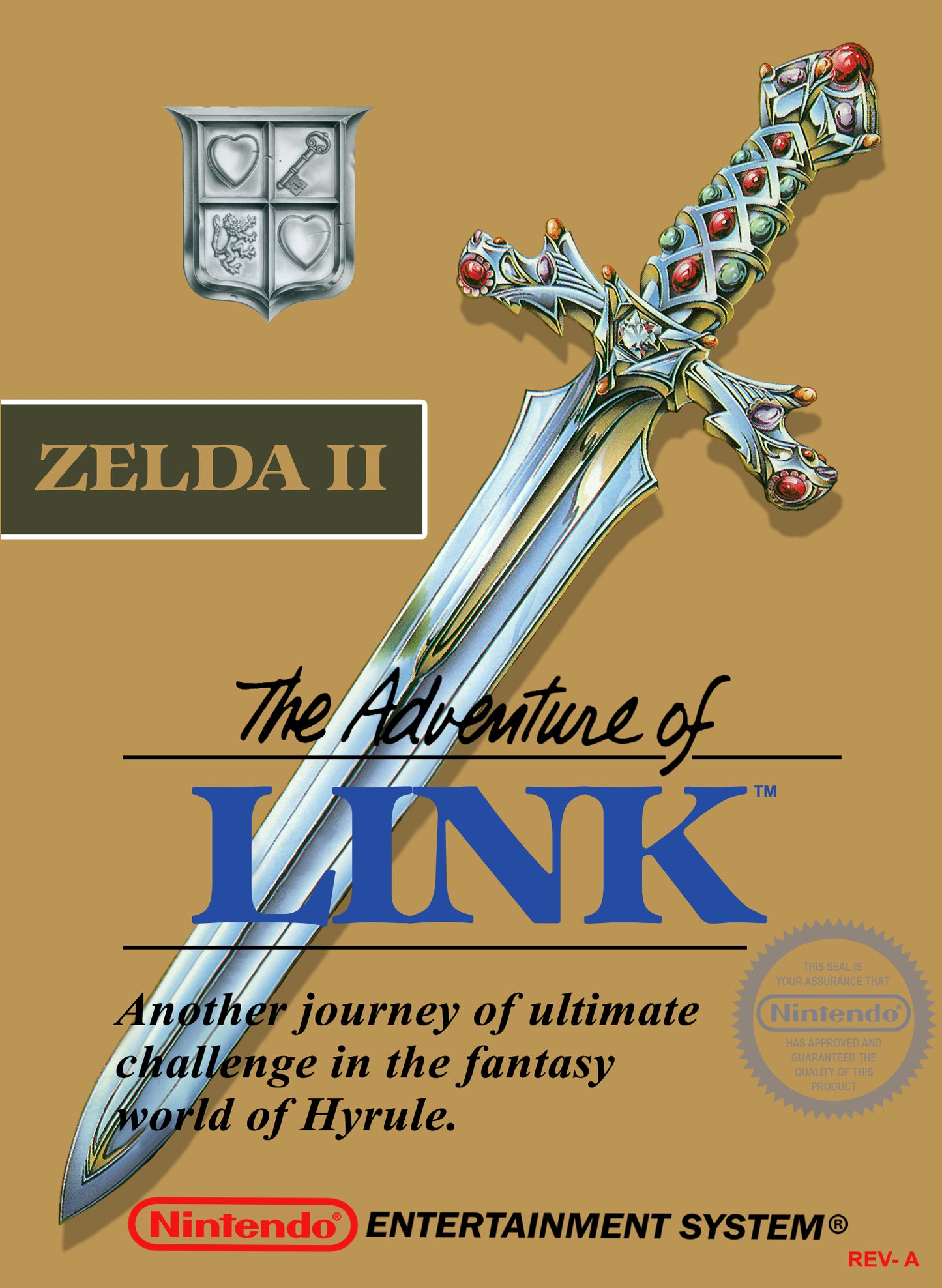 ZELDA II: THE ADVENTURE OF LINK (GOLD CA - NES