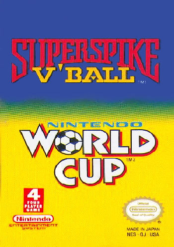 SUPER SPIKE V'BALL/WORLD CUP SOCCER - NES