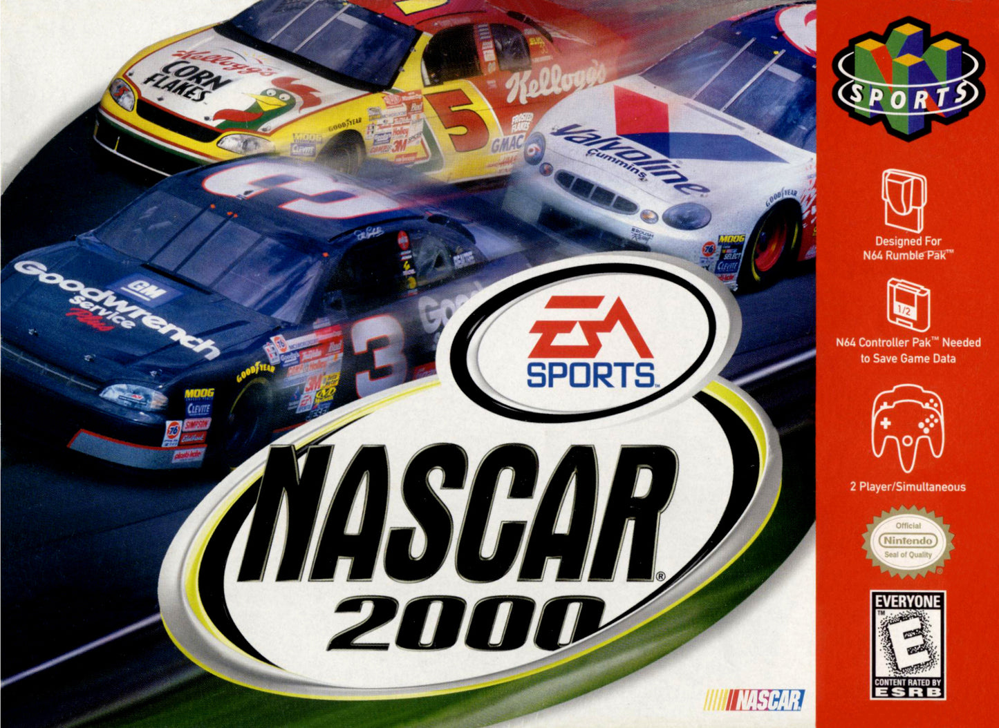 NASCAR 2000 - N64 (W/BOX)