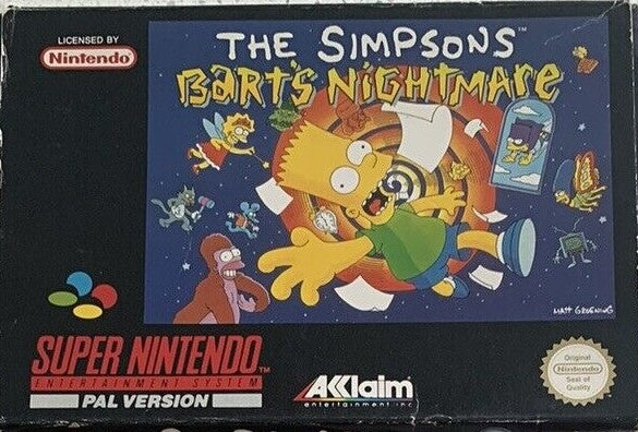 SIMPSONS: BART'S NIGHTMARE - SNES (W/BOX)