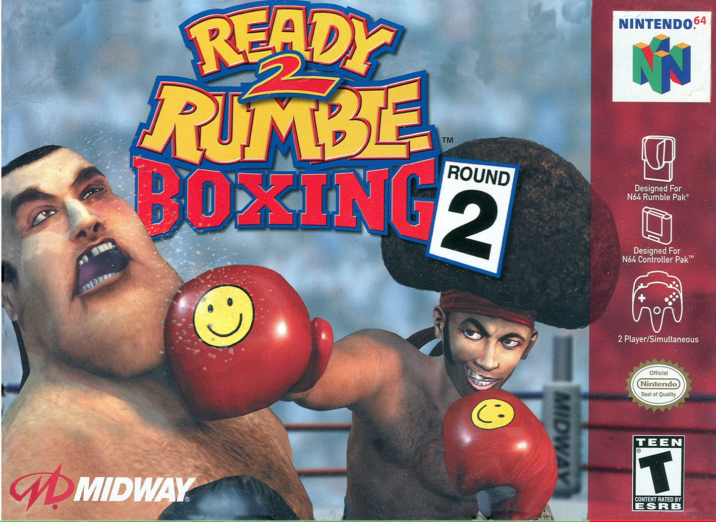READY 2 RUMBLE BOXING: ROUND 2 - N64 (W/BOX & MANUAL)