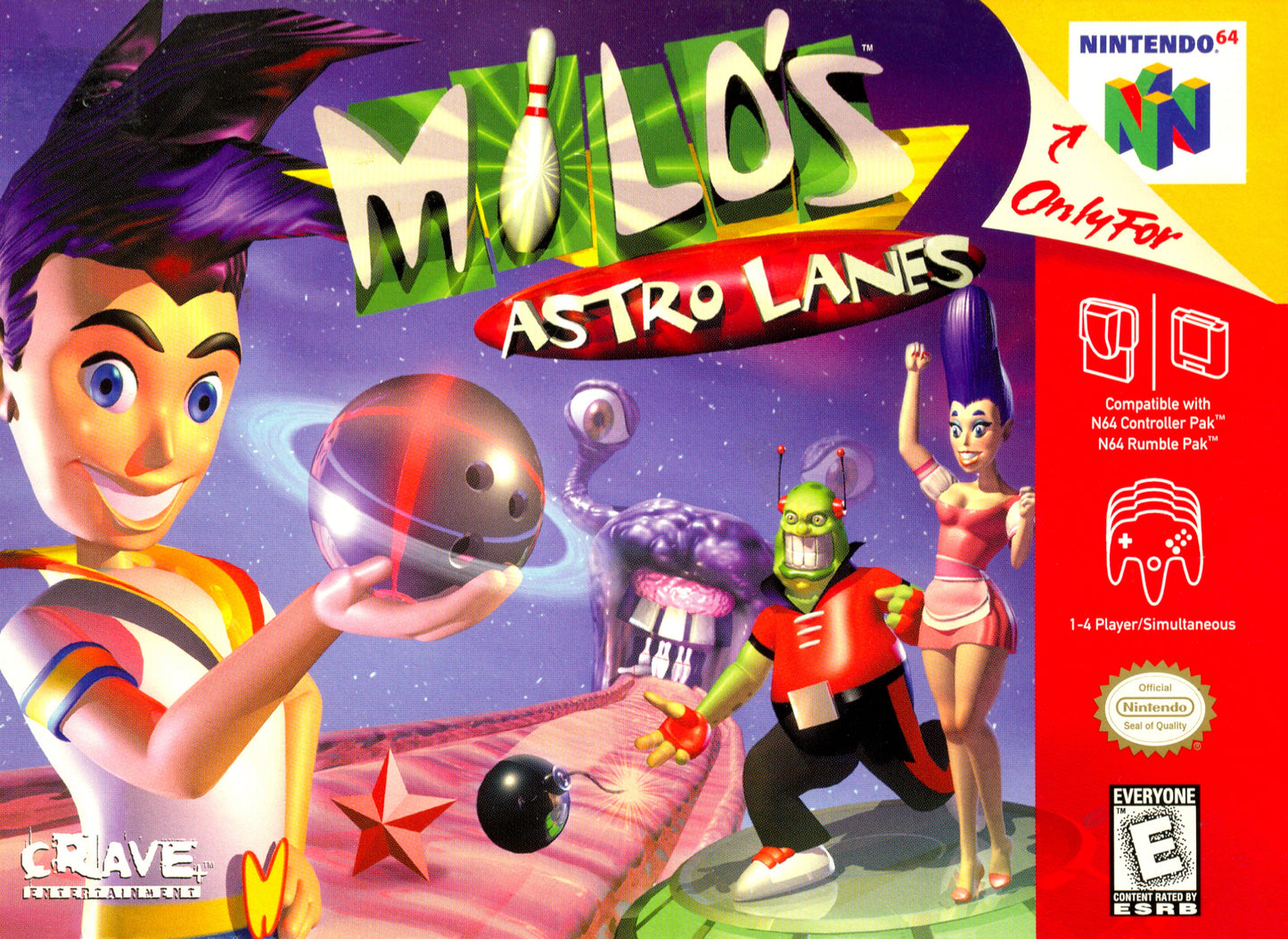 MILO'S ASTRO LANES - N64