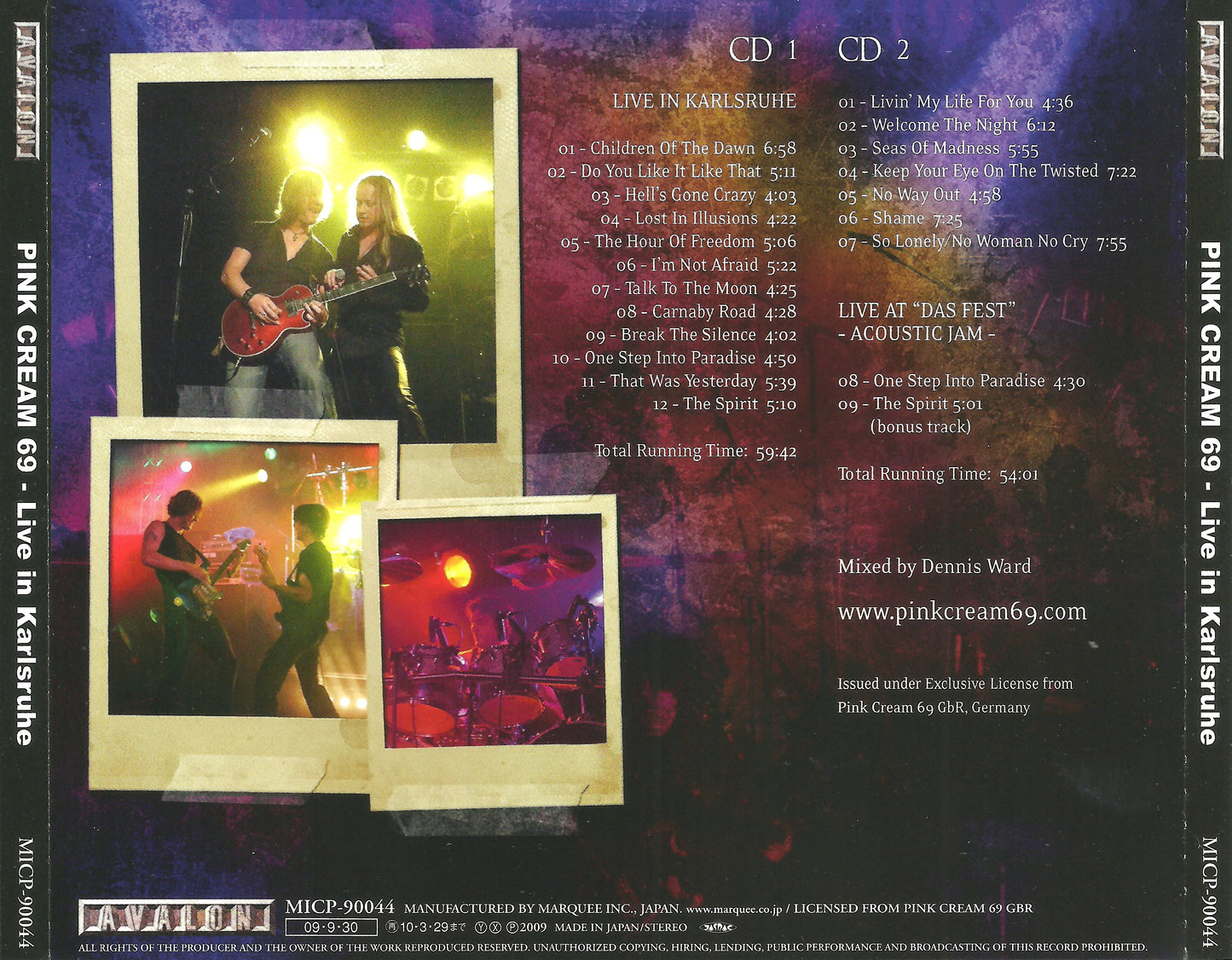 PINK CREAM 69 - LIVE IN KARLSRUHE