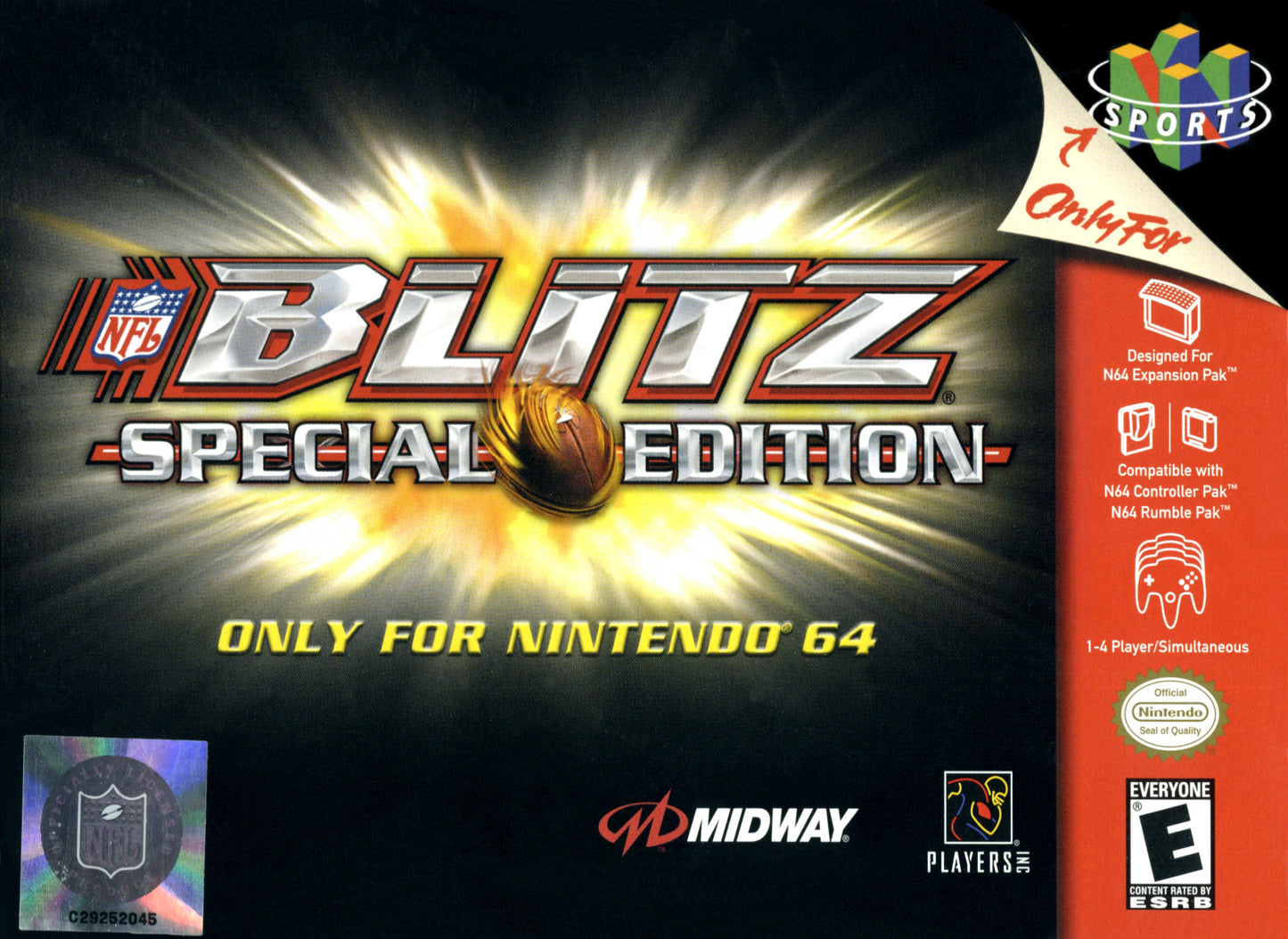 NFL BLITZ: SPECIAL EDITION - N64 (W/BOX)
