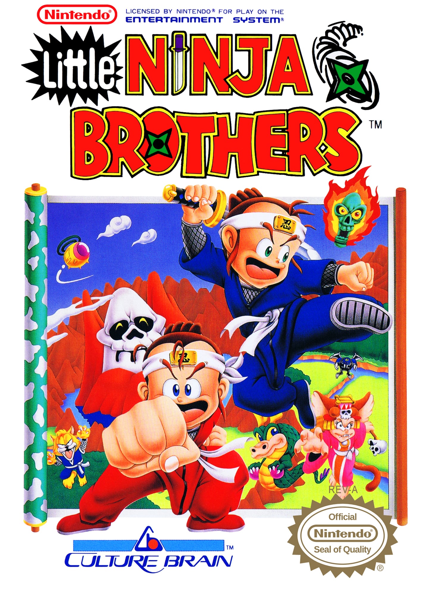 LITTLE NINJA BROTHERS - NES (W/BOX)