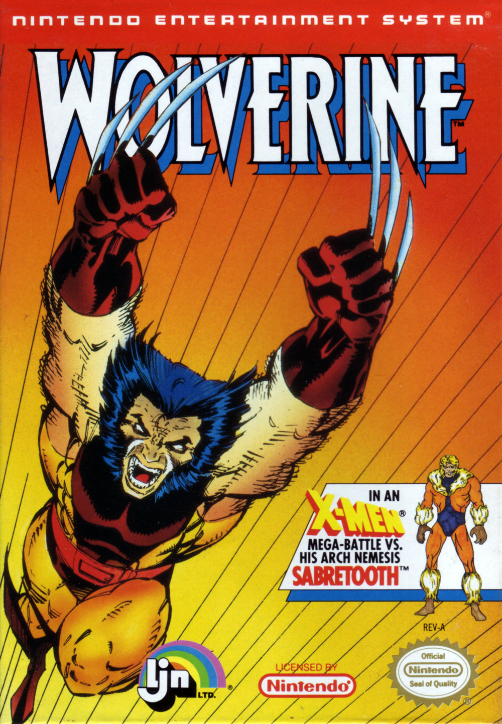 WOLVERINE - NES (W/BOX & MANUAL)