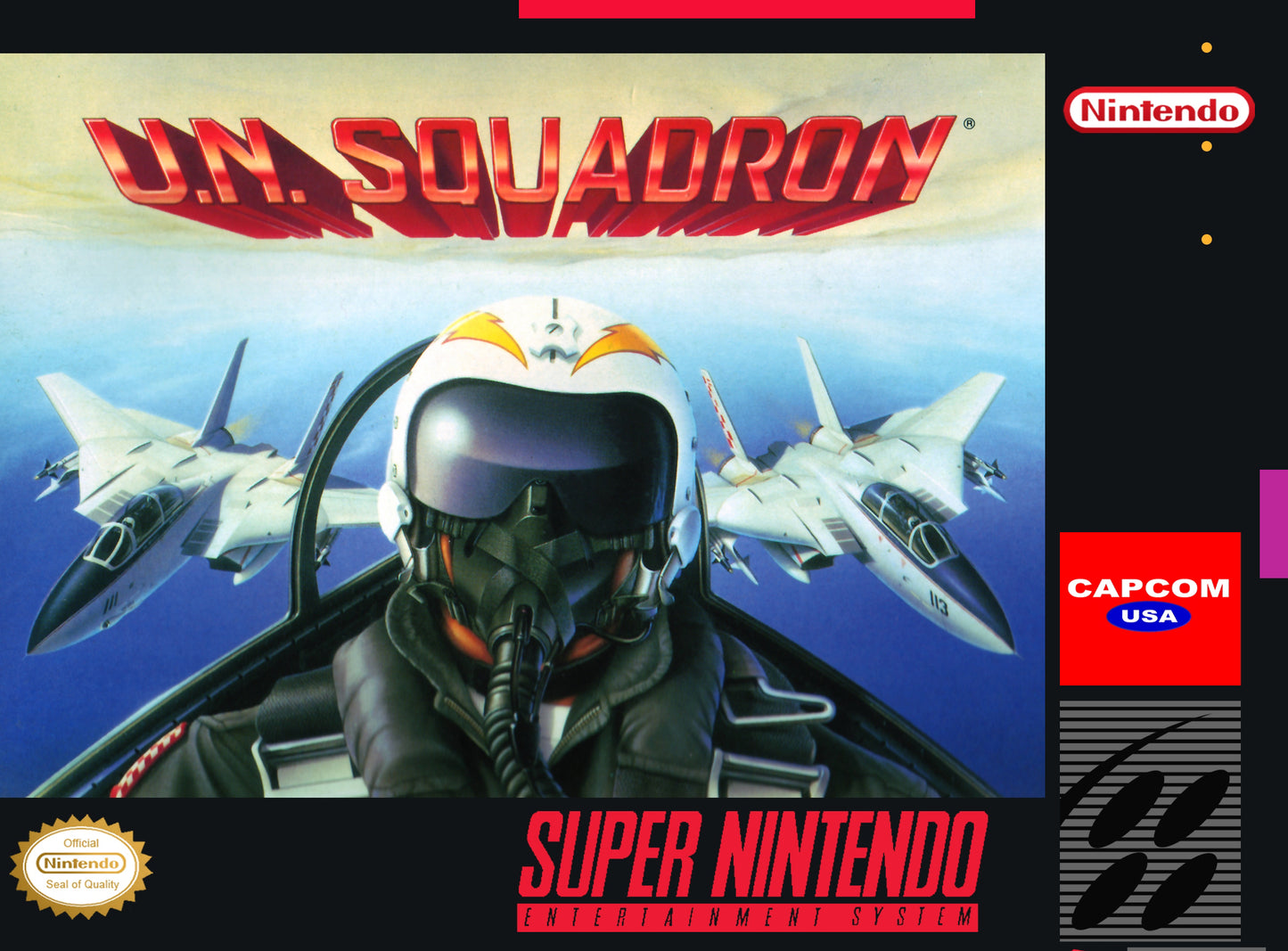 UN SQUADRON - SNES (W/BOX & MANUAL)