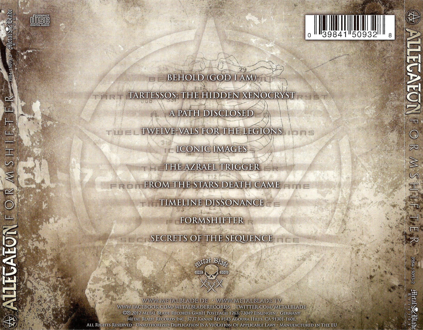 ALLEGAEON - FORMSHIFTER
