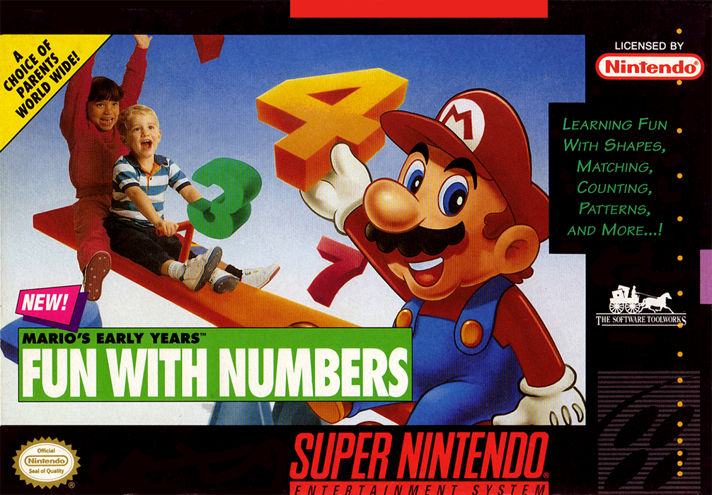 MARIO'S EARLY YEARS: FUN WITH NUMBERS - SNES (W/BOX)