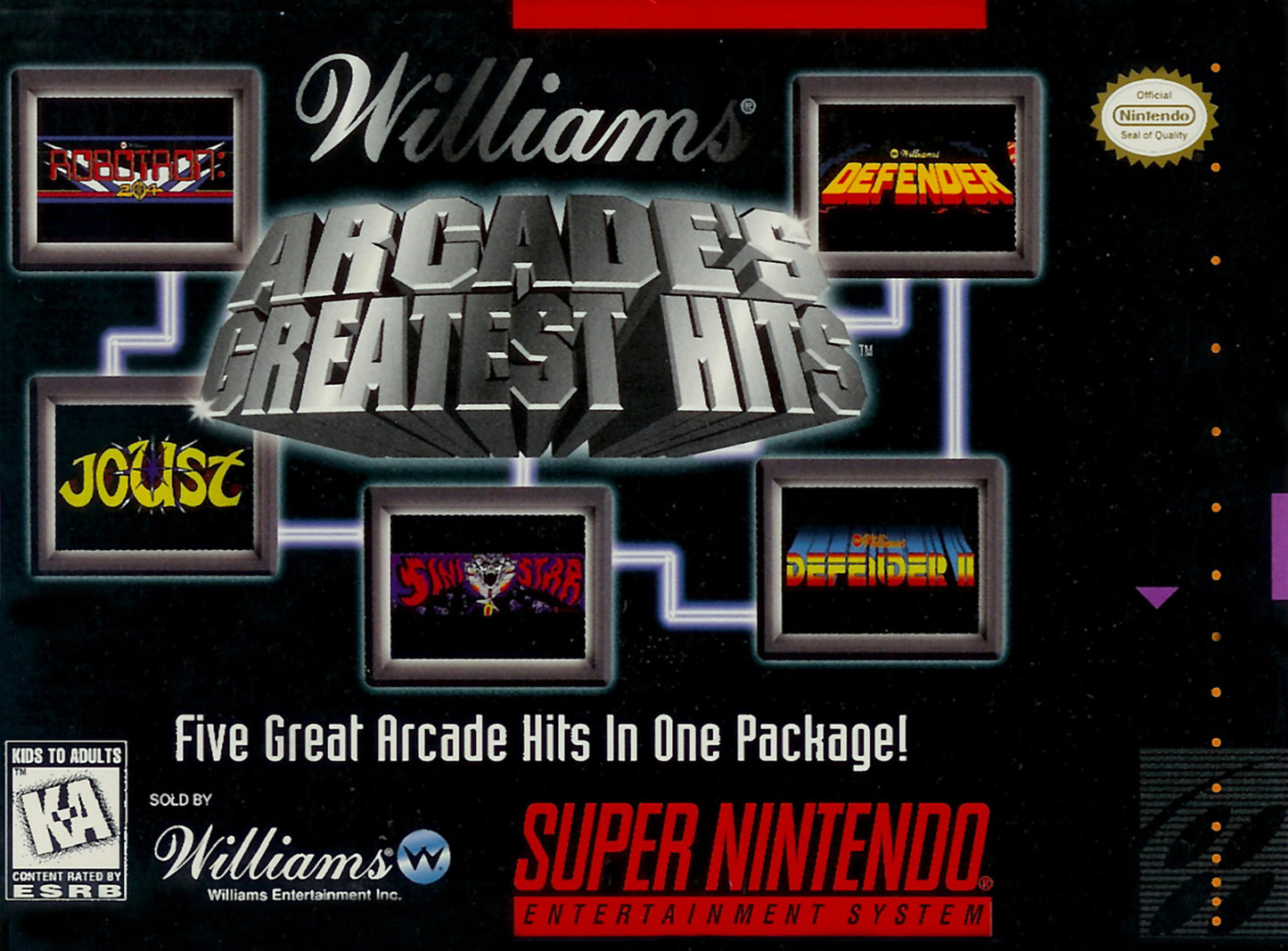 WILLIAMS ARCADE'S GREATEST HITS - SNES (W/BOX)