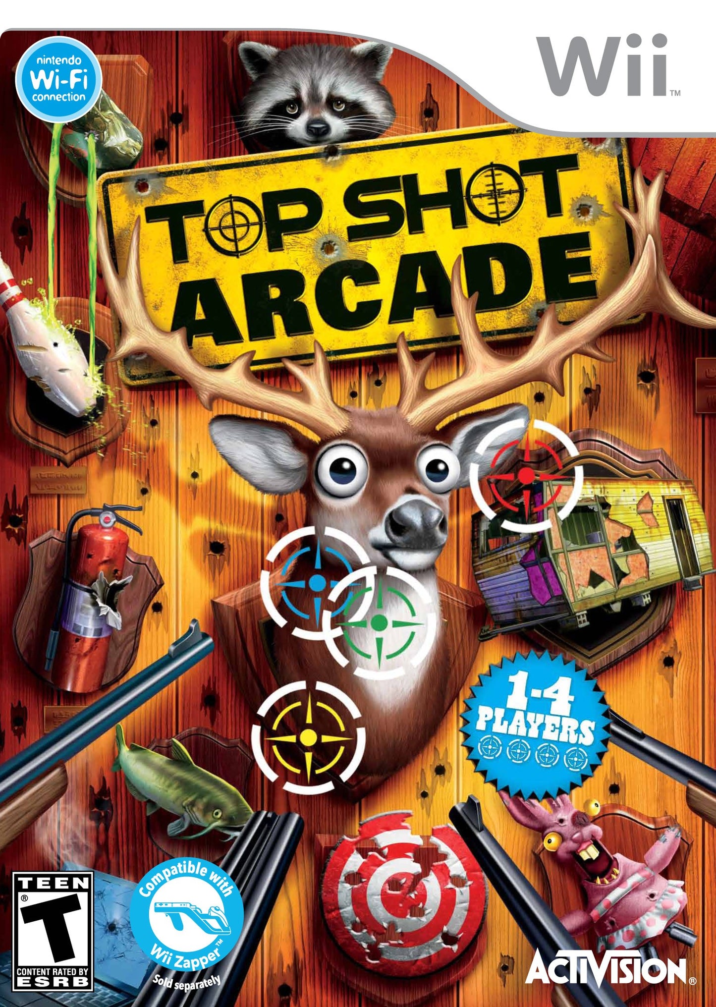 TOP SHOT ARCADE (W/ TOP SHOT ELITE GUN) - WII