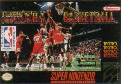 TECMO SUPER NBA BASKETBALL - SNES (W/BOX & MANUAL)