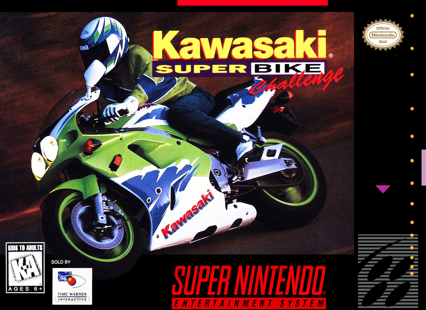 KAWASAKI SUPERBIKE CHALLENGE - SNES (W/BOX)