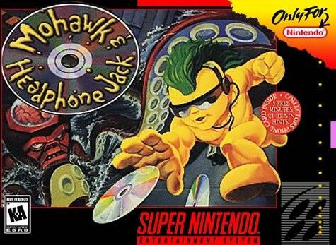 MOHAWK & HEADPHONE JACK - SNES (W/BOX)