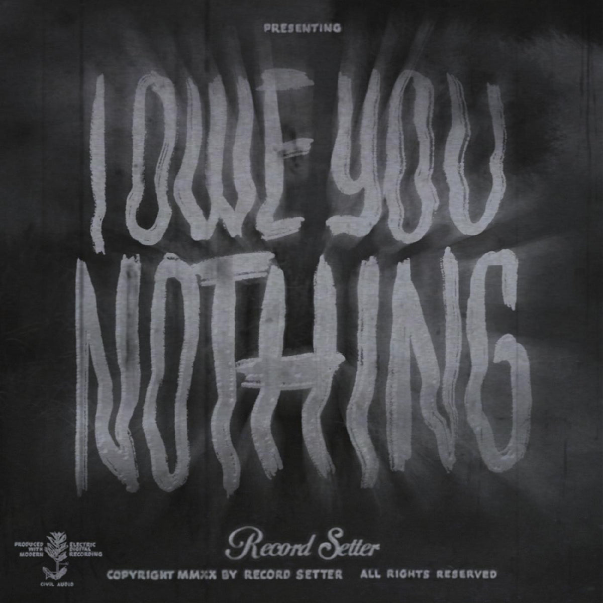 RECORD SETTER - I OWE YOU NOTHING ("BUTTERFLY" VINYL)