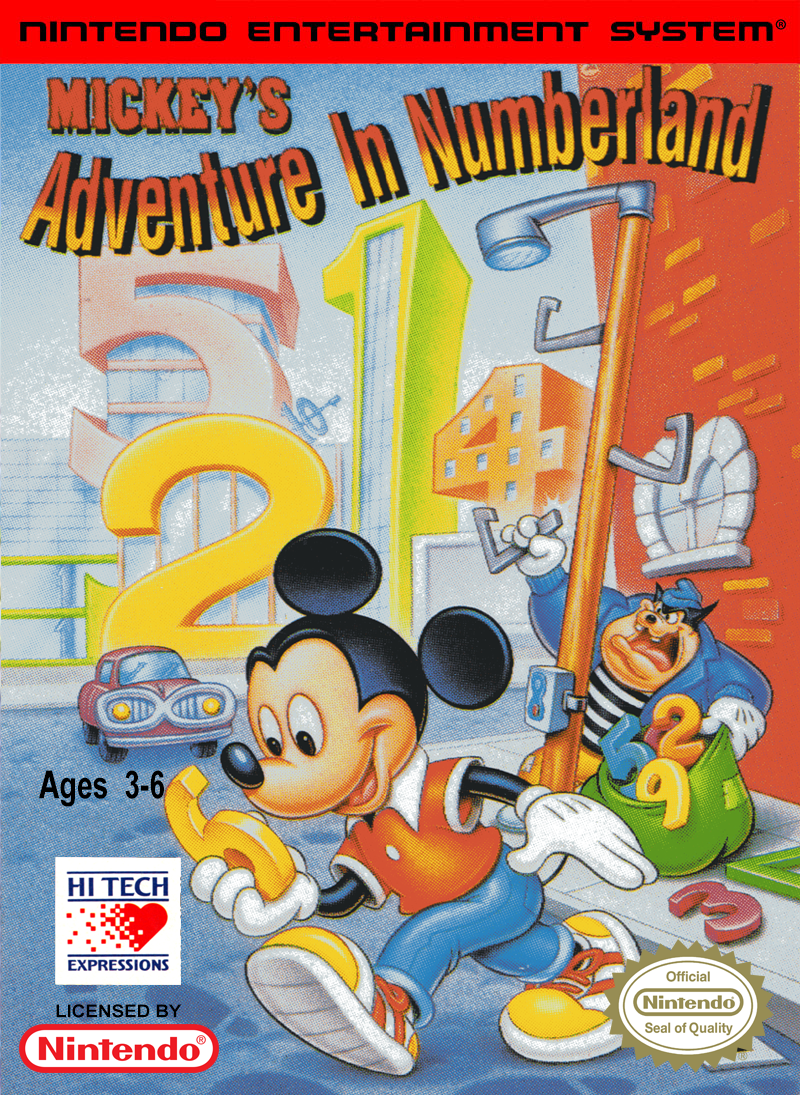 MICKEY'S ADVENTURE IN NUMBERLAND - NES