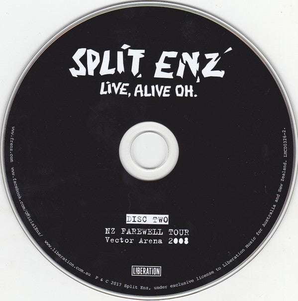 SPLIT ENZ - LIVE, ALIVE OH (2CDS)