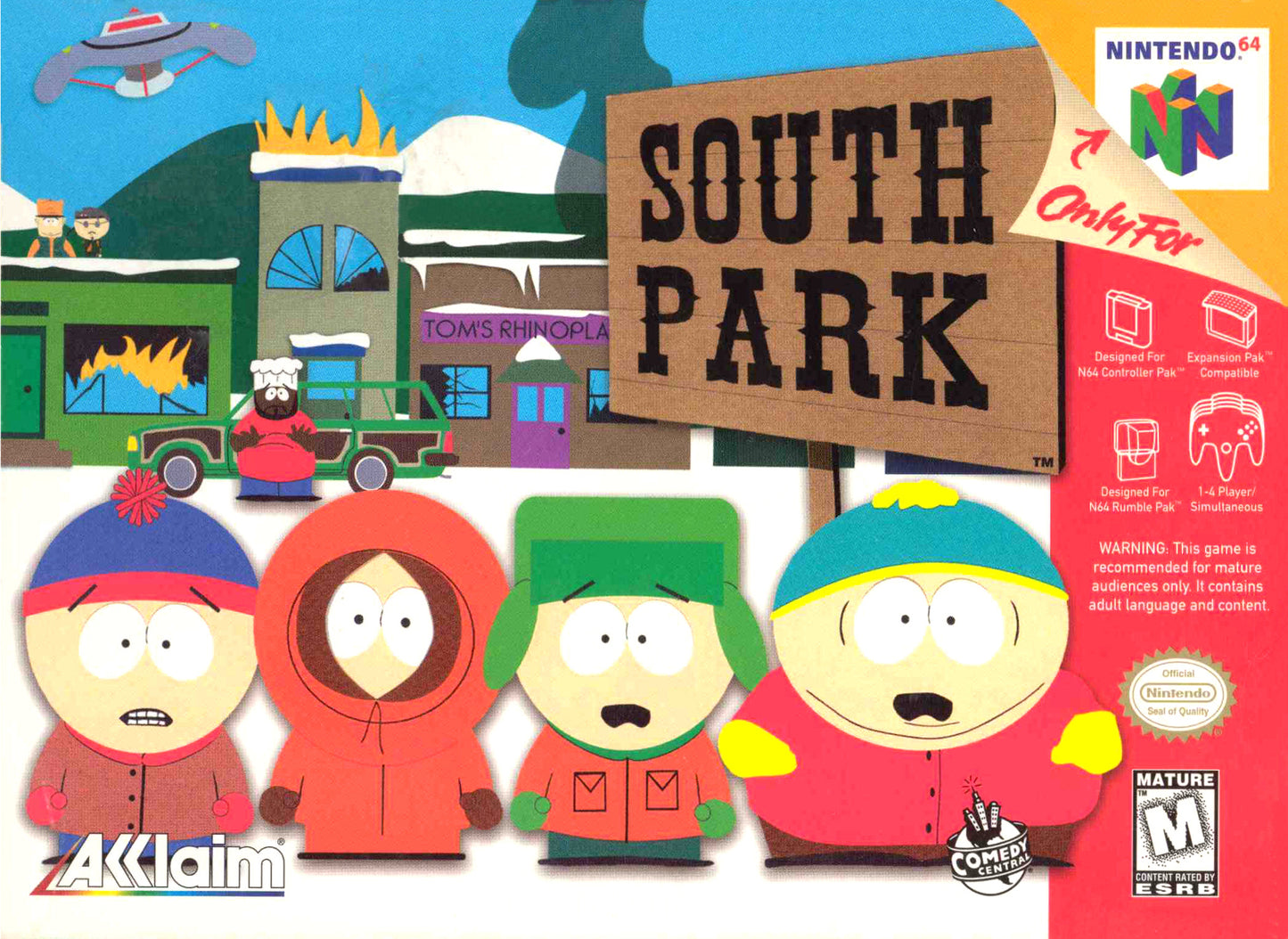 SOUTH PARK - N64 (W/BOX & MANUAL)