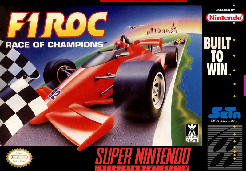 F1 ROC: RACE OF CHAMPIONS - SNES (W/BOX & MANUAL)
