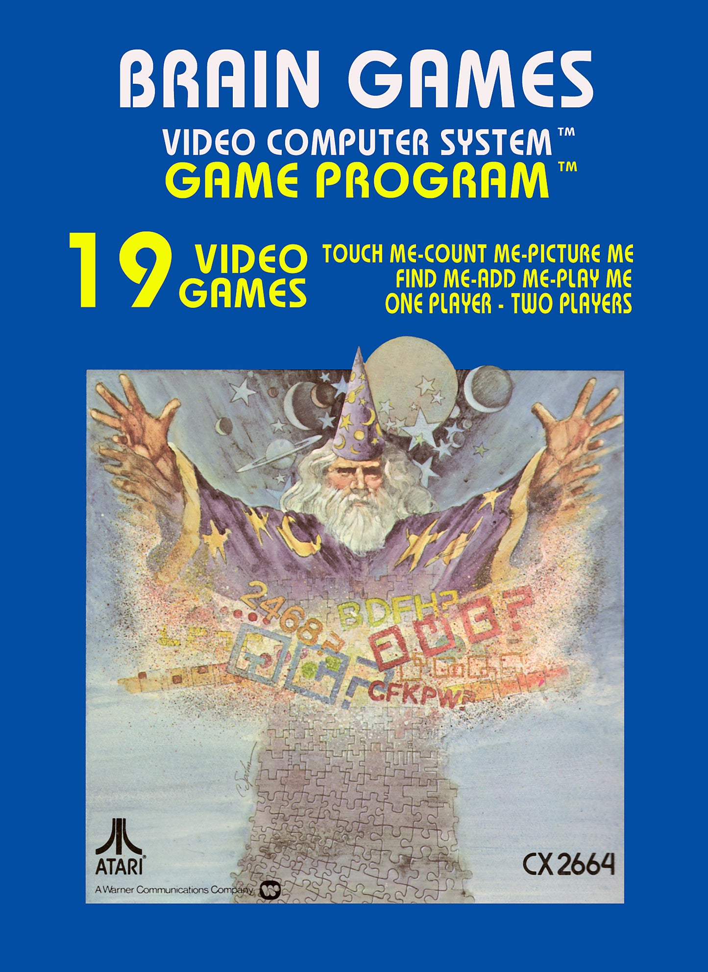 BRAIN GAMES - ATARI2600 (CARTRIDGE ONLY)