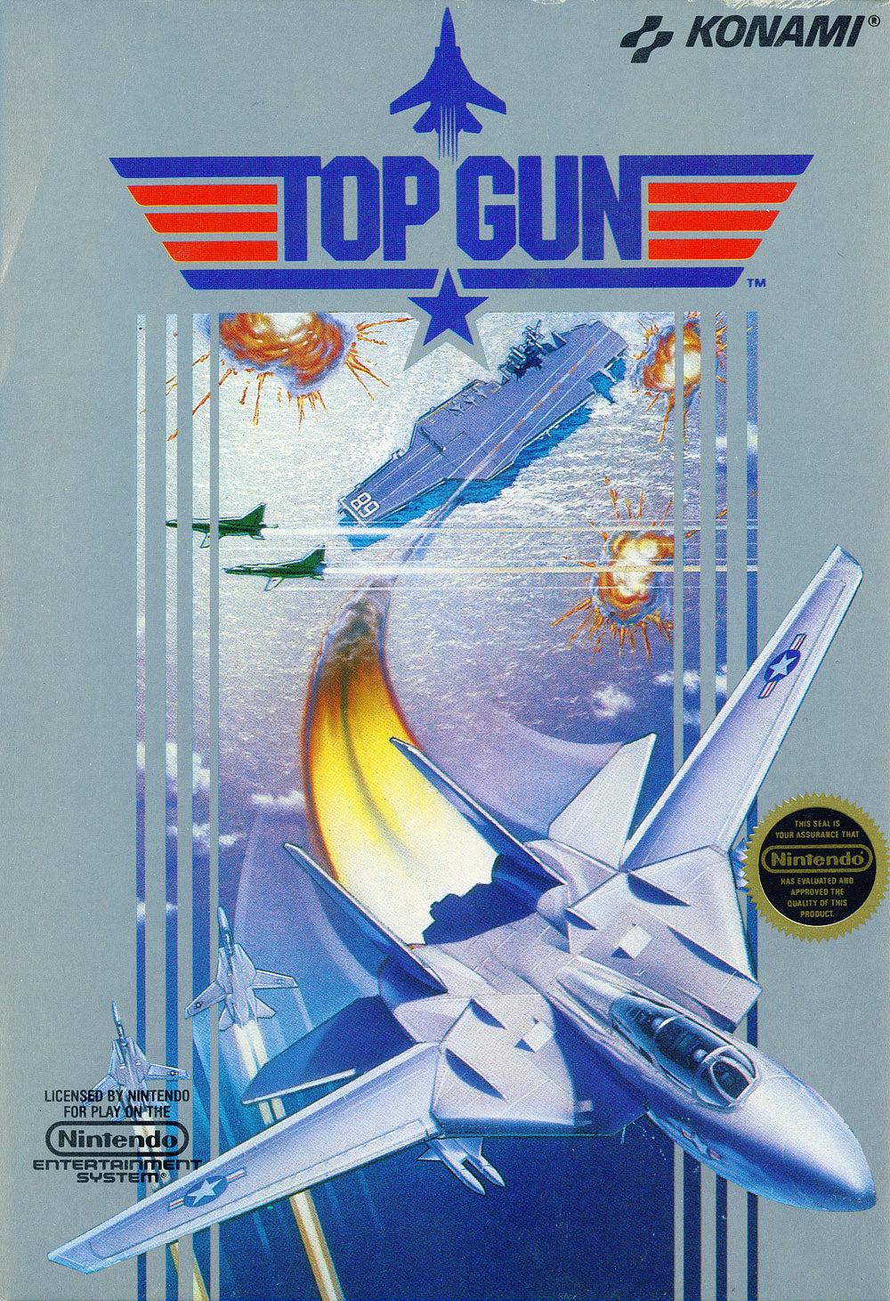 TOP GUN - NES (W/BOX & MANUAL)
