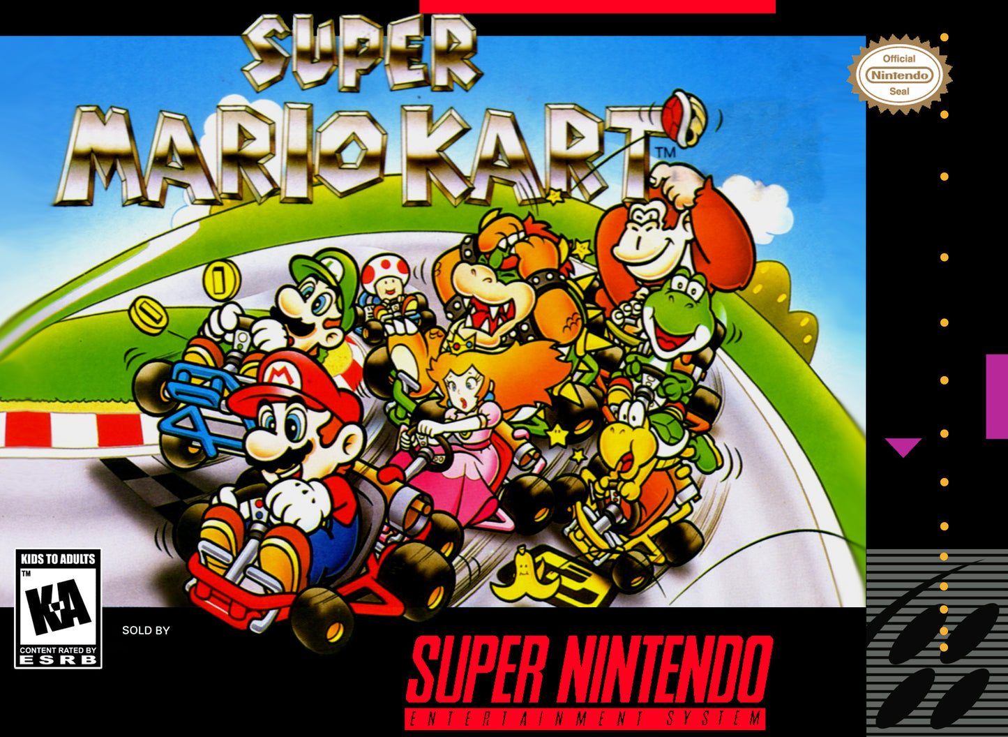 SUPER MARIO KART - SNES (W/BOX)