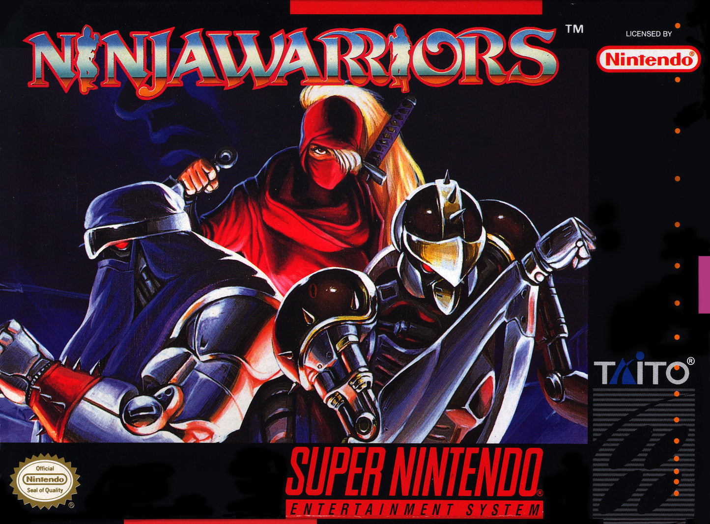 NINJA WARRIORS - SNES (W/BOX)