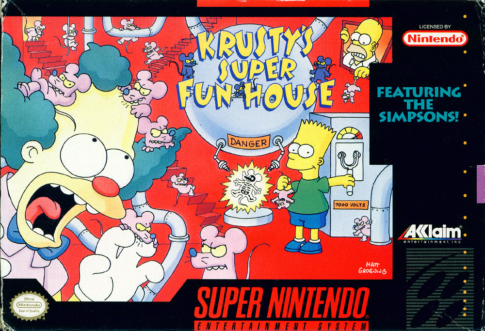 KRUSTY'S SUPER FUN HOUSE - SNES