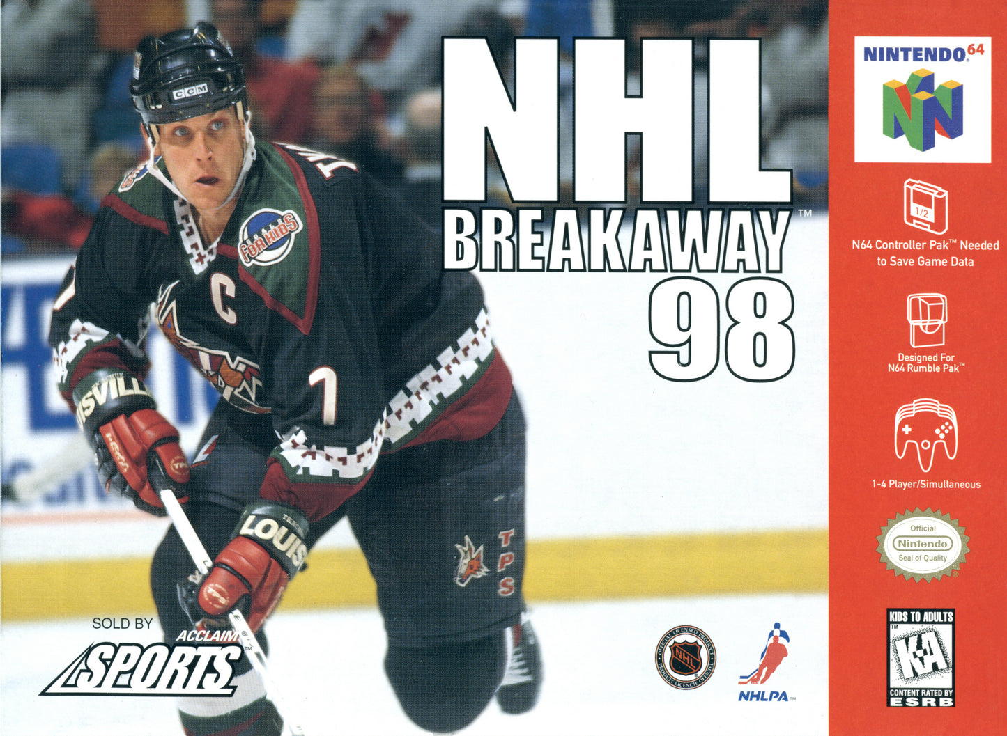 NHL BREAKAWAY '98 - N64