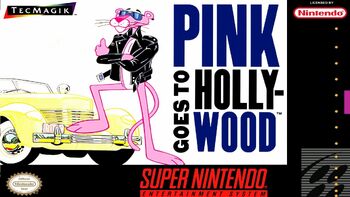 PINK PANTHER GOES TO HOLLYWOOD - SNES (W/BOX & MANUAL)