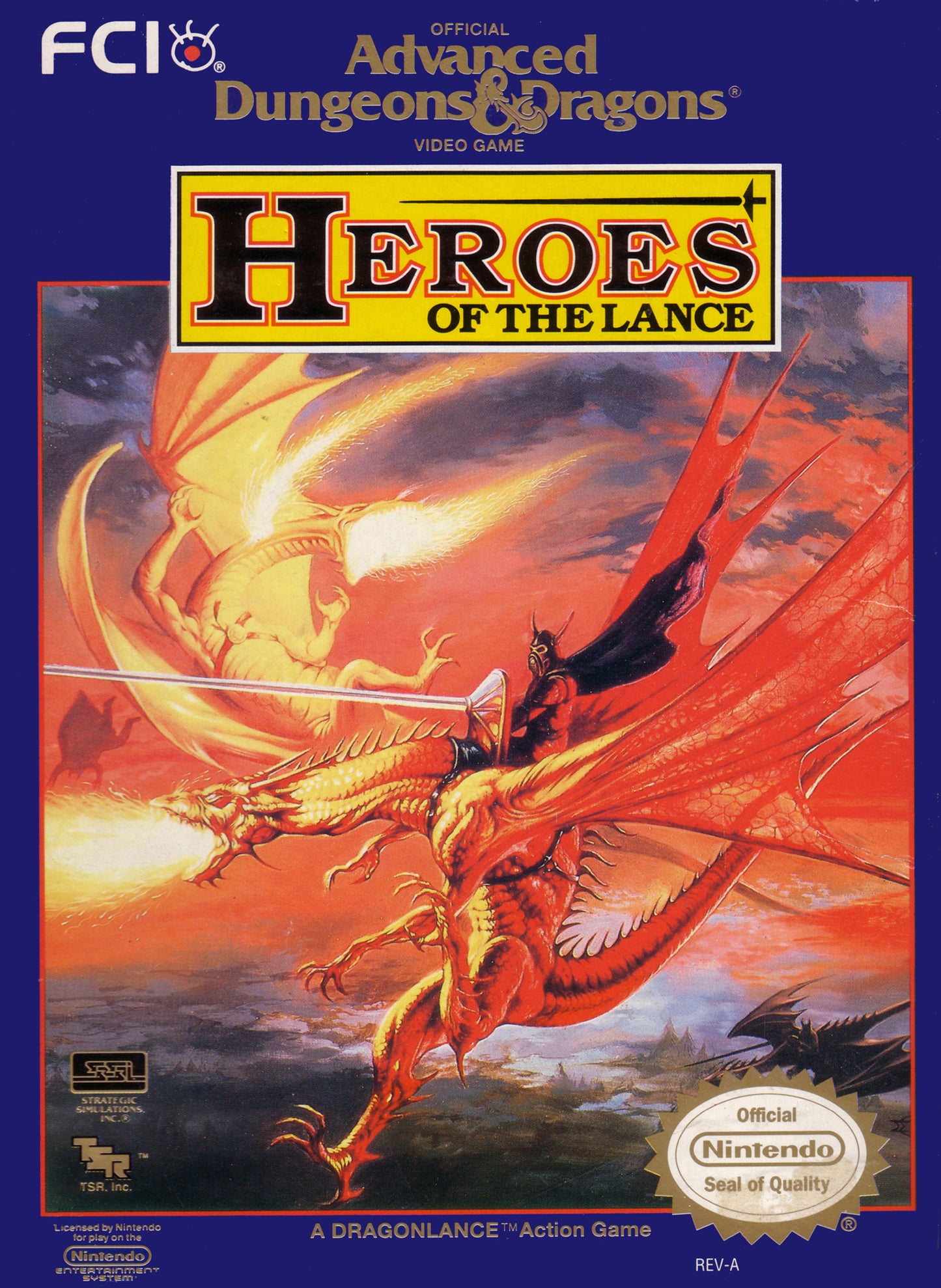 ADVANCED DUNGEONS & DRAGONS: HEROES OF T - NES (W/BOX)
