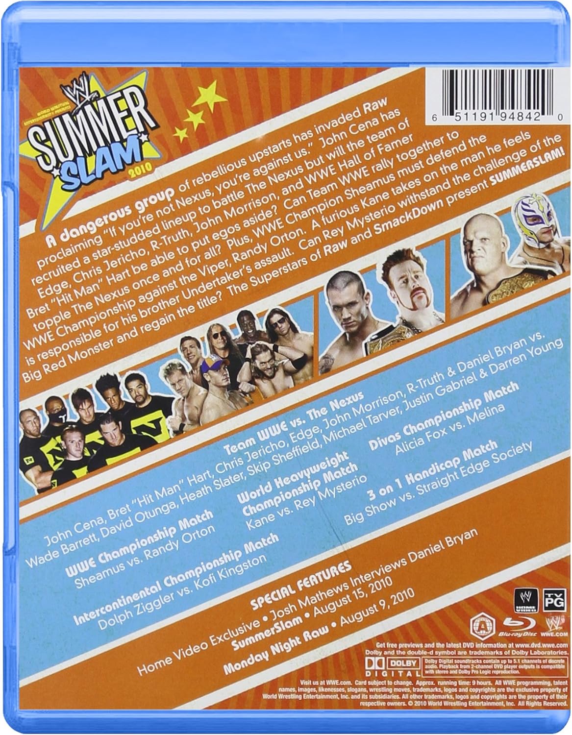 WWE - BLU-SUMMERSLAM 2010: LOS ANGELES