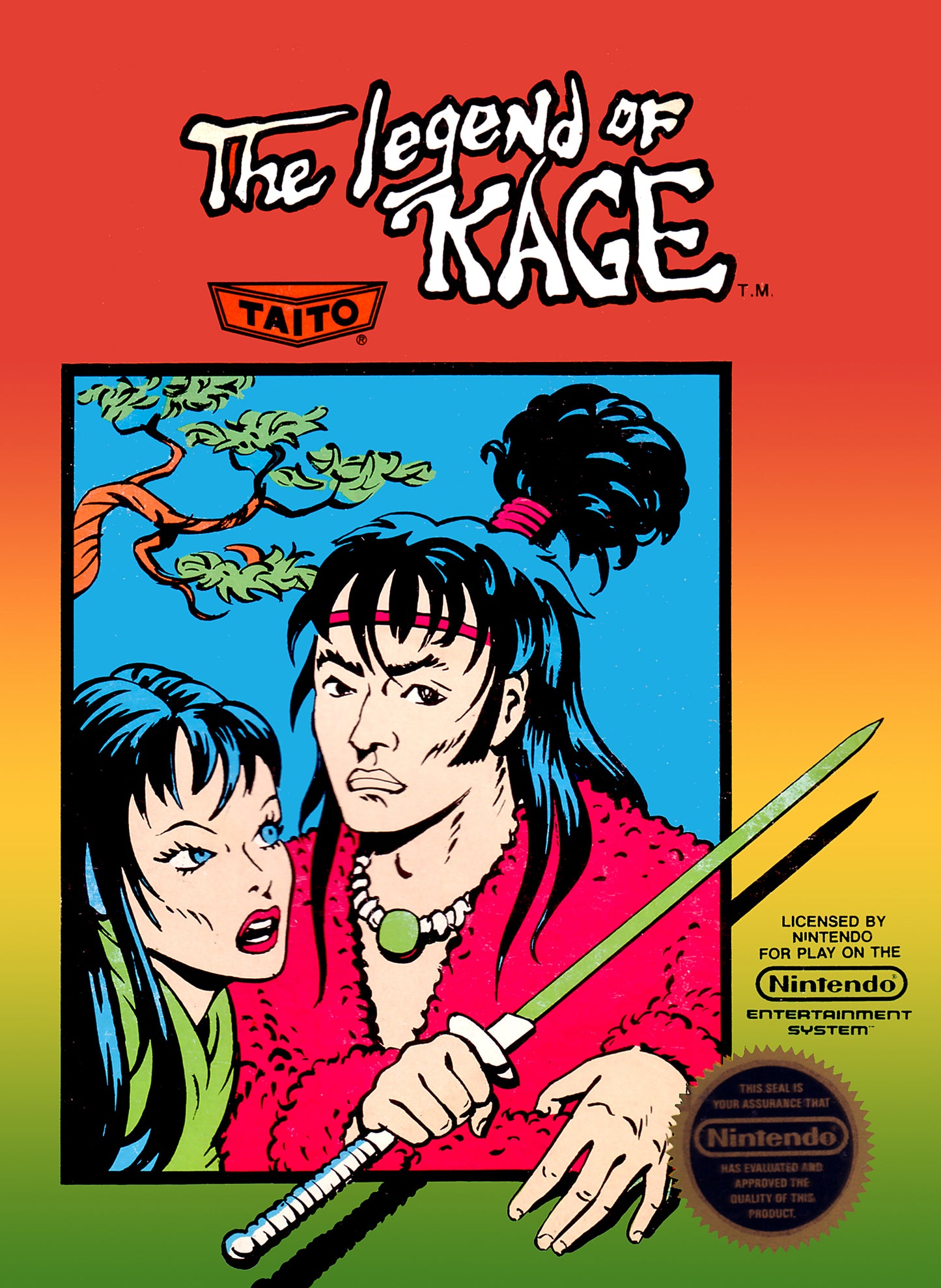 LEGEND OF KAGE - NES (W/BOX & MANUAL)