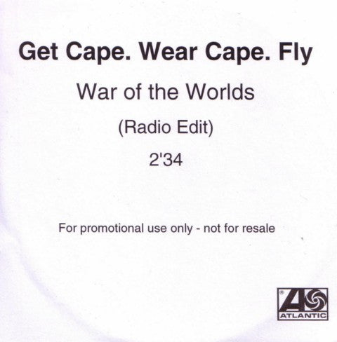 GET CAPE.WEAR CAPE.FLY - WAR OF THE WORLDS (CDS)