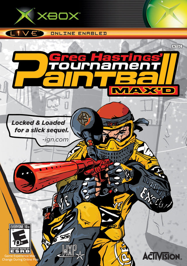 GREG HASTINGS TOURNAMENT PAINTBALL MAXED - XBOX