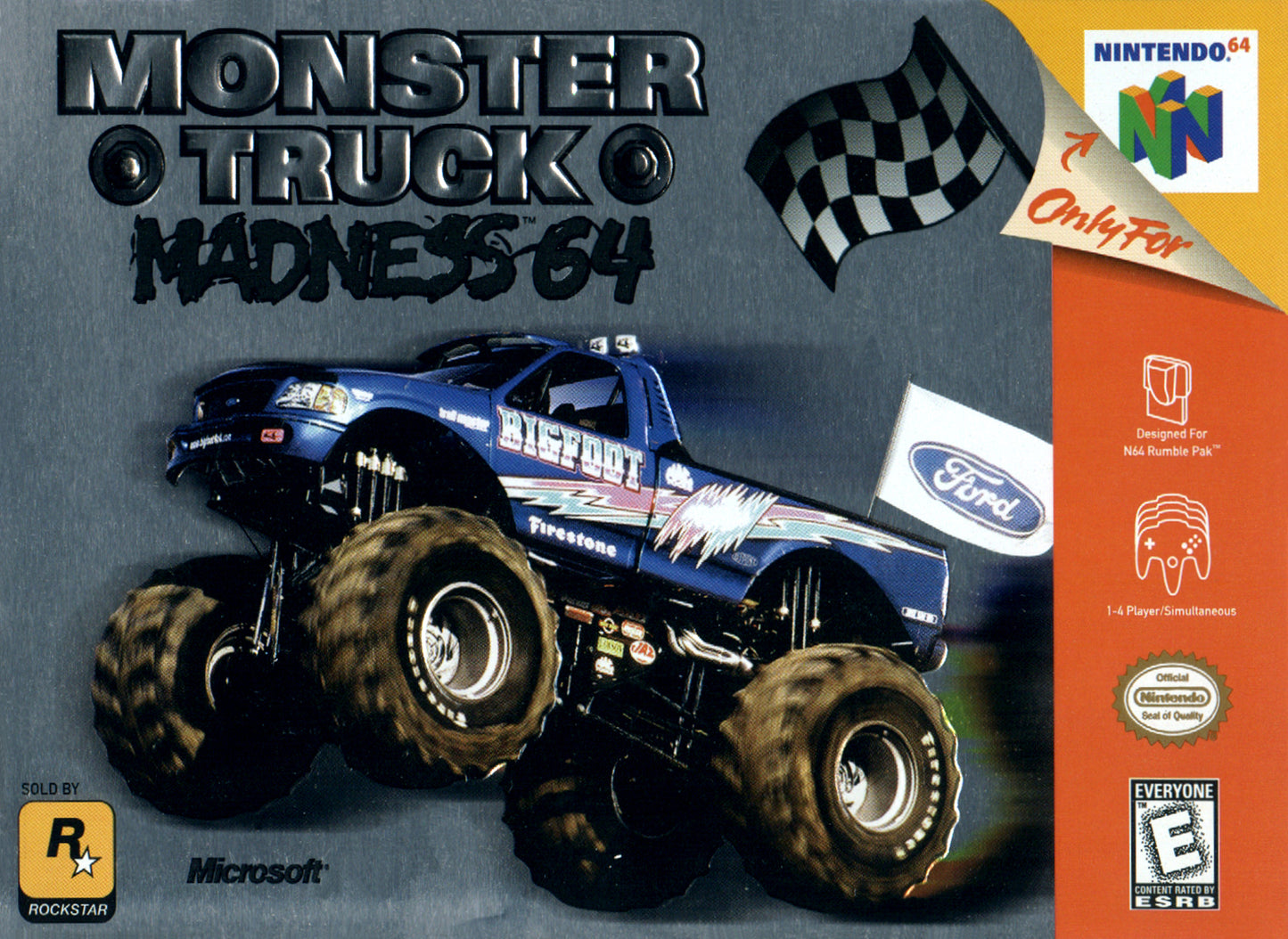 MONSTER TRUCK MADNESS - N64 (W/BOX)