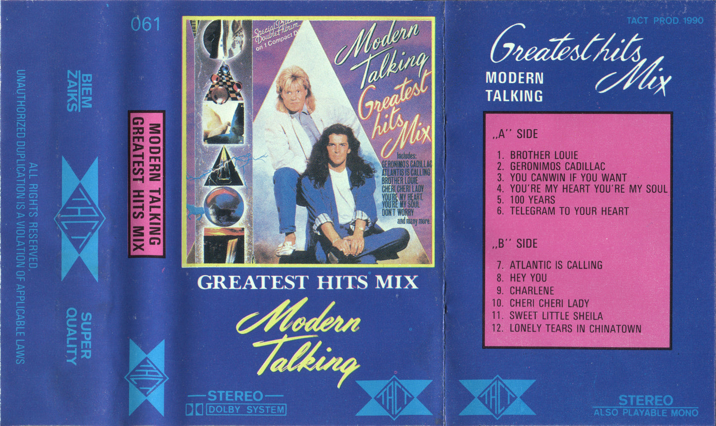 MODERN TALKING - GREATEST HITS MIX