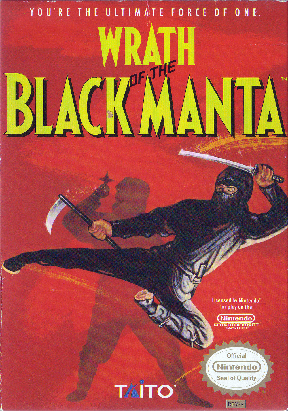 WRATH OF THE BLACK MANTA - NES (W/BOX & MANUAL)