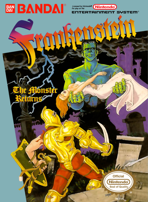 FRANKENSTEIN: THE MONSTER RETURNS - NES (W/BOX & MANUAL)