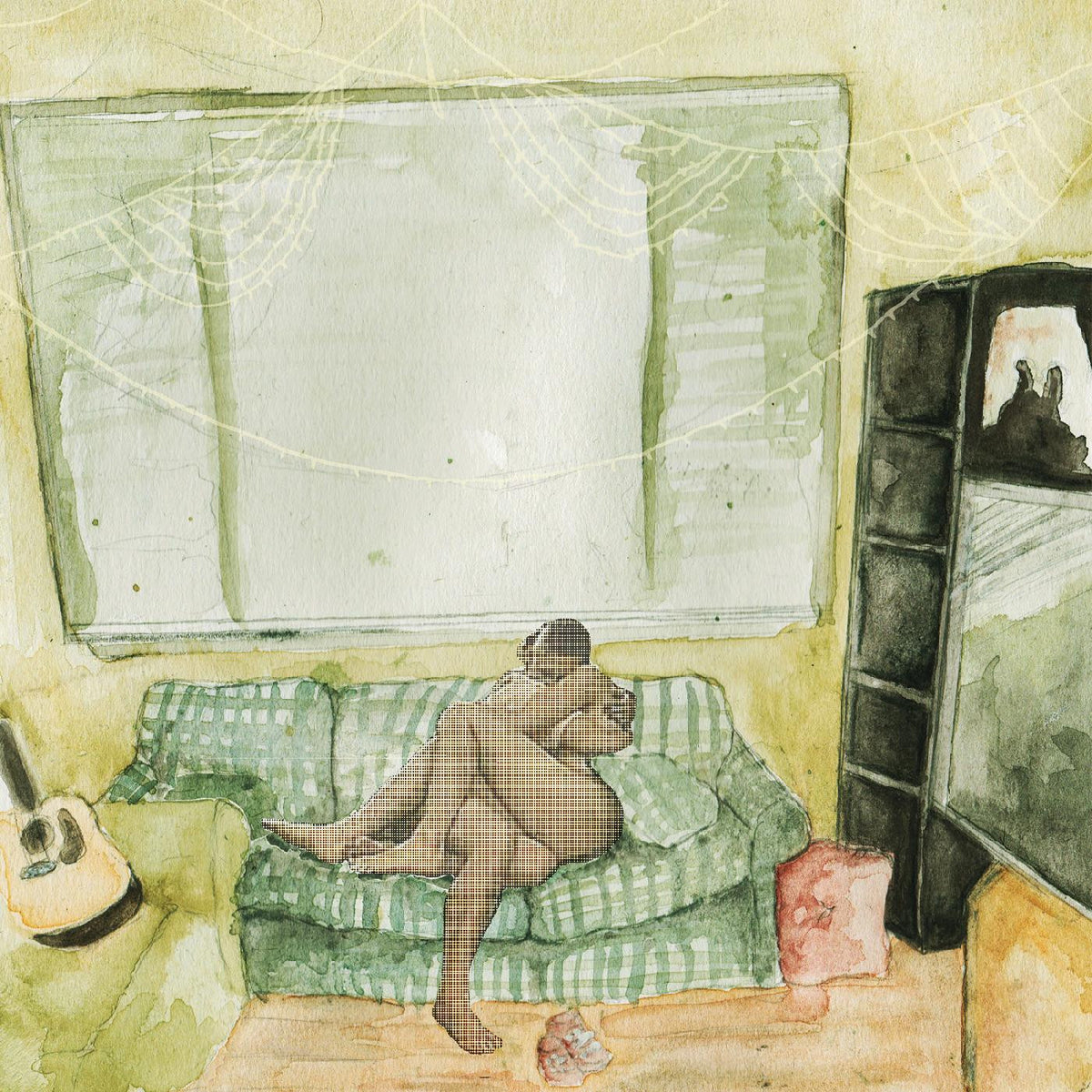 AWAKEBUTSTILLINBED - WHAT PEOPLE CALL LOW SELF-ESTEEM IS REALLY JUST SEEING YOURSELF THE WAY THAT OTHER PEOPLE SEE YOU (FOREST GREEN & SEA GLASS SPLIT VINYL)