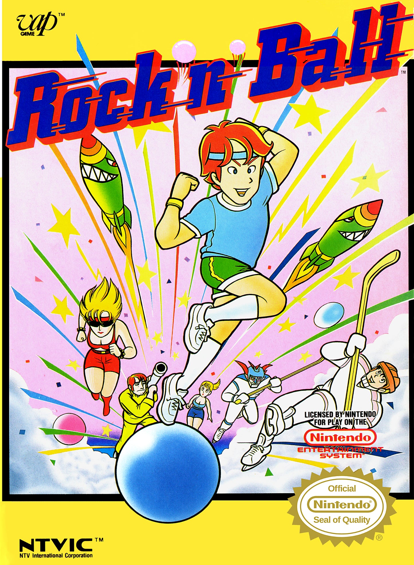 ROCK 'N BALL - NES (W/BOX)