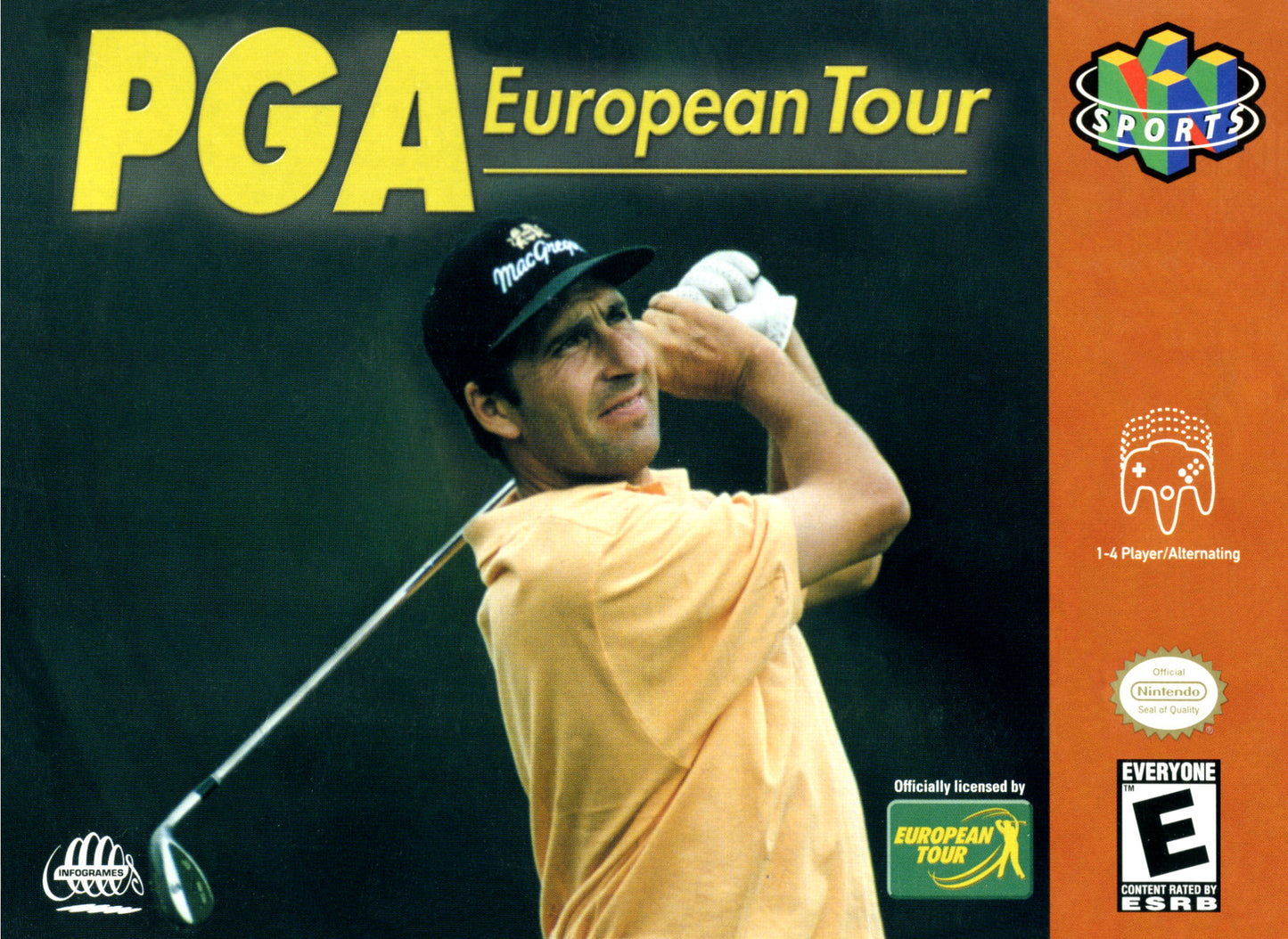 PGA EUROPEAN TOUR - N64 (W/BOX & MANUAL)