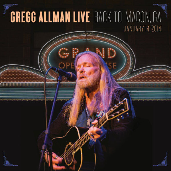 ALLMAN, GREGG - LIVE: BACK TO MACON, GA (2CDS/BLU)