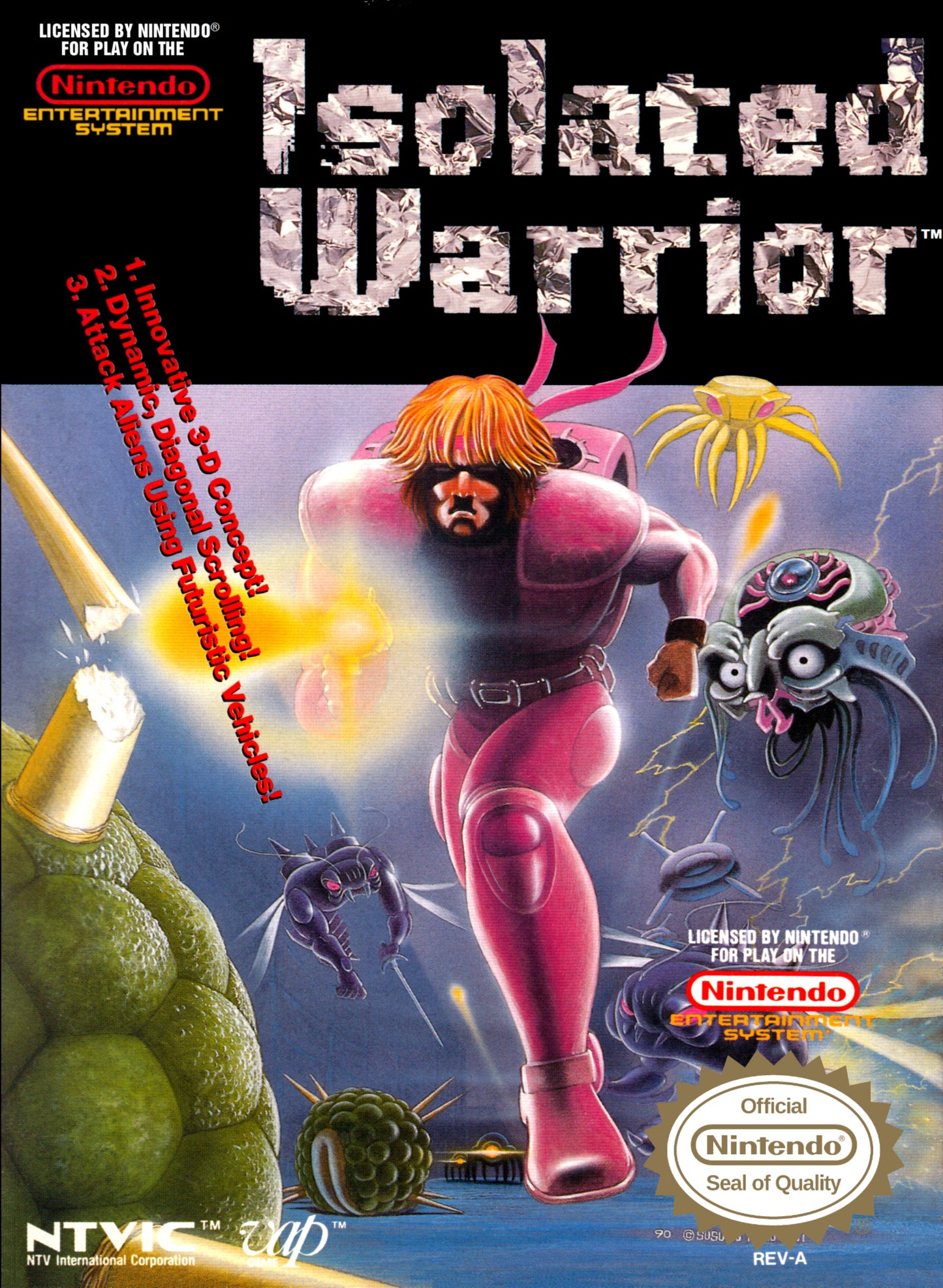 ISOLATED WARRIOR - NES (W/BOX & MANUAL)